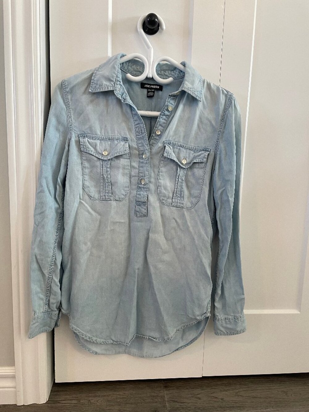 Joe Fresh Chambray Oversized Shirt - Size XS